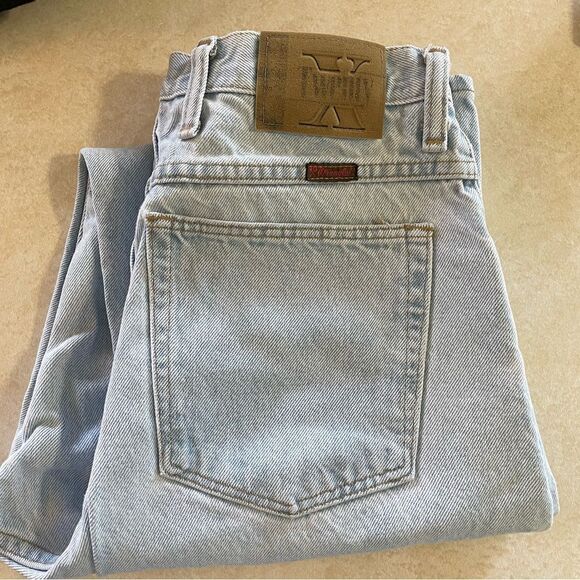 Wrangler Twenty X Denim jeans Vintage women’s size 13/14 x 32 90s mom Y2K light - Picture 1 of 5